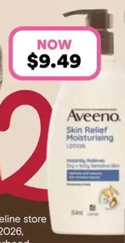 Priceline Aveeno Skin Relief Moisturising Body Lotion offer