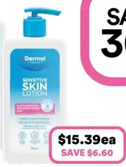 Priceline Dermal Therapy Sensitive Skin Lotion offer