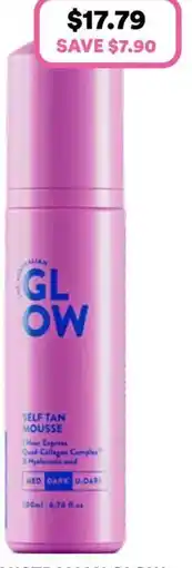 Priceline Australian glow self tan mousse dark offer
