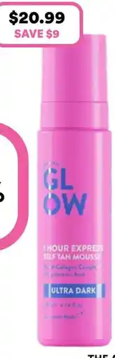 Priceline Australian glow clear express self tan mousse dark offer