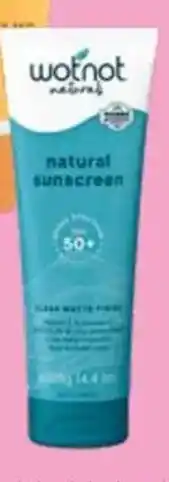 Priceline Wotnot natural zinc sunscreen spf50 offer