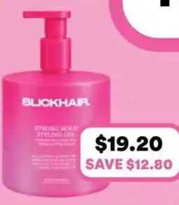 Priceline Slickhair strong hold styling gel offer