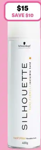 Priceline Schwarzkopf Professional Silhouette Flexible Hold Hairspray offer