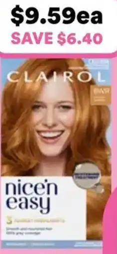 Priceline Clairol Nice N Easy 8WR Natural Gold Auburn Permanent Hair Colour offer