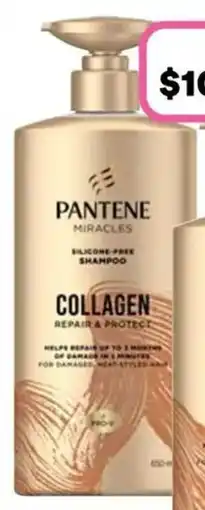 Priceline Pantene Miracles Collagen Repair & Protect Silicone-Free Shampoo offer