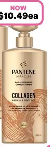 Priceline Pantene Miracles Collagen Repair & Protect Daily Intensive Conditioner offer