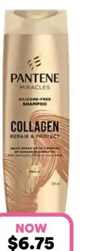 Priceline Pantene Miracles Collagen Repair & Protect Silicone-Free Shampoo offer