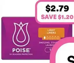 Priceline Poise Light Liners offer