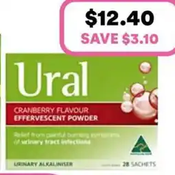 Priceline Ural Cranberry Flavour Effervescent Powder Sachets offer