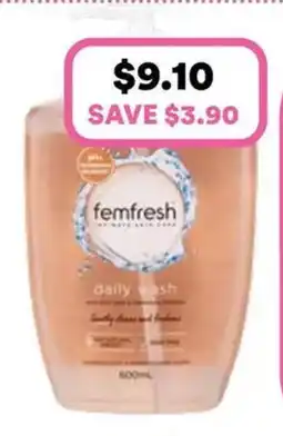Priceline Femfresh Daily Wash offer