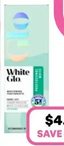Priceline White Glo Professional White Whitening Toothpaste offer