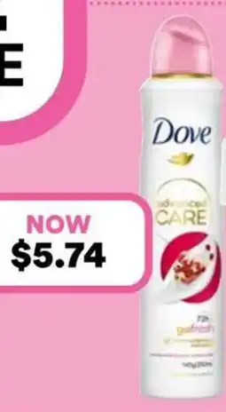 Priceline Dove Advanced Care 72H Go Fresh Anti-Perspirant Pomegranate & Lemon Verbena offer