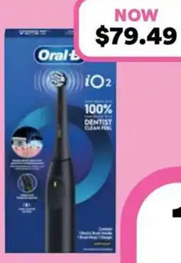 Priceline Oral B iO2 Clean & Gentle Rechargeable Toothbrush Black 1 Each offer