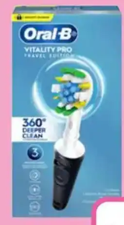 Priceline Oral B Vitality Pro Travel Edition 360° Deep Clean Electric Toothbrush Black 1 Each offer