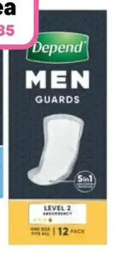 Priceline Depend Guards For Men offer