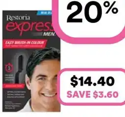 Priceline Restoria Express Men Real Black offer