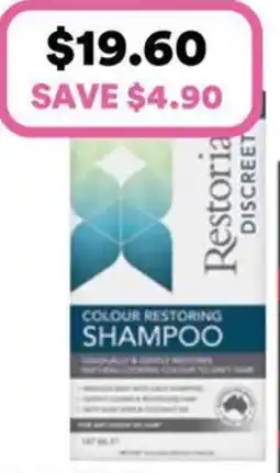 Priceline Restoria Discreet Colour Restoring Shampoo offer