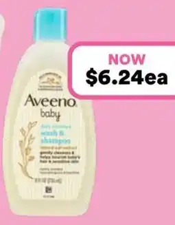Priceline Aveeno Baby Daily Moisture Wash & Shampoo Lightly Scented Sensitive offer
