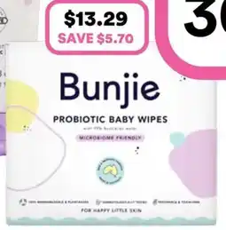 Priceline Bunjie Probiotic Baby Wipes offer