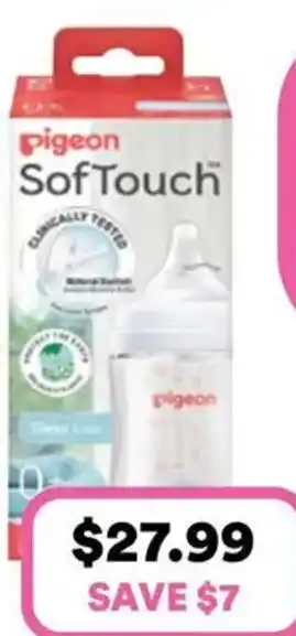 Priceline Pigeon SofTouch Glass Bottle 0 Months offer