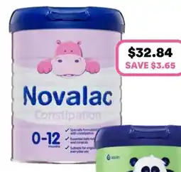 Priceline Novalac Constipation Premium Infant Formula 0-12 Months offer