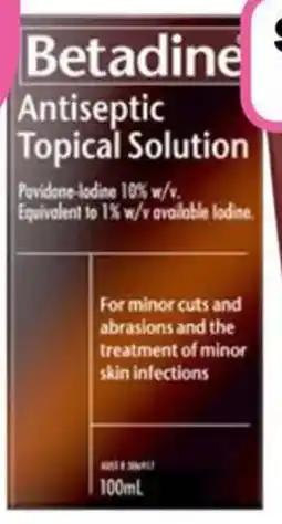 Priceline Betadine Antiseptic Topical Solution offer