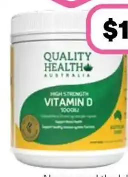 Priceline Quality health high strength vitamin d 1000iu offer
