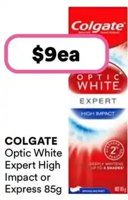 Priceline Colgate Optic White Luminous High Impact Sparkling Mint Toothpaste offer