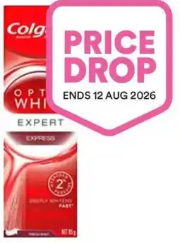 Priceline Colgate Optic White Luminous Express Fresh Mint Toothpaste offer