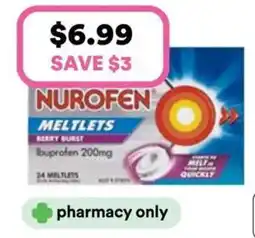 Priceline Nurofen Meltlets Berry Burst Ibuprofen offer