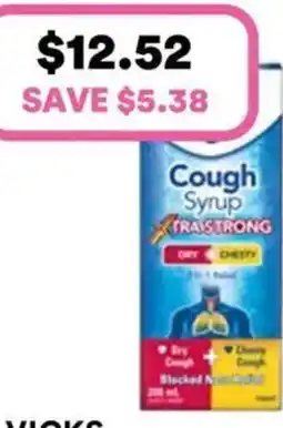 Priceline Vicks Cough Syrup Xtra Strong Dry Chesty offer