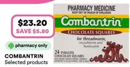 Priceline Combantrin chocolate squares offer