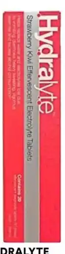 Priceline Hydralyte Strawberry Kiwi Flavoured Electrolyte 20 Effervescent Tablets offer