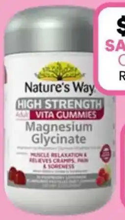 Priceline Natures Way High Strength Adult Vita Gummies Magnesium Glycinate 55 Pastilles offer