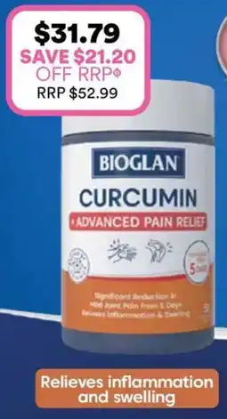 Priceline Bioglan Curcumin Advanced Pain Relief offer