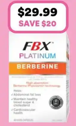 Priceline FatBlaster Platinum Berberine Clinical Strength offer