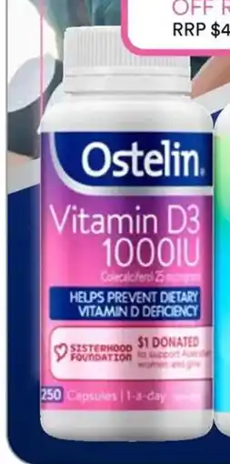 Priceline Ostelin Vitamin D3 1000IU offer