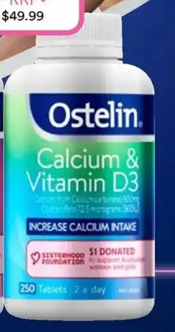 Priceline Ostelin Calcium & Vitamin D3 offer