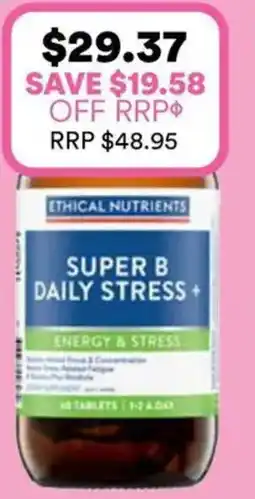 Priceline Ethical Nutrients Super B Daily Stress offer