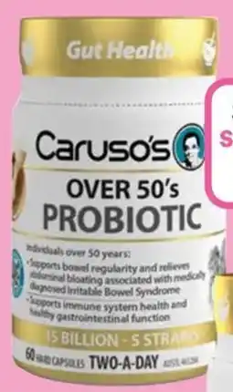 Priceline Carusos Natural Health Over 50's Probiotic offer