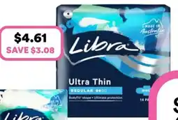 Priceline Libra Ultra Thins Regular Pads with Wings offer