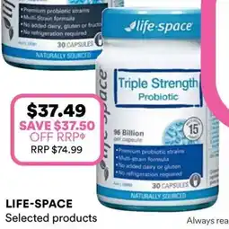 Priceline Life Space Triple Strength Probiotic offer