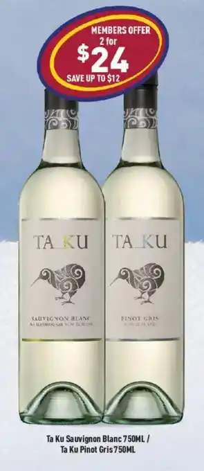 Ta Ku Sauvignon Blanc / Ta Ku Pinot Gris