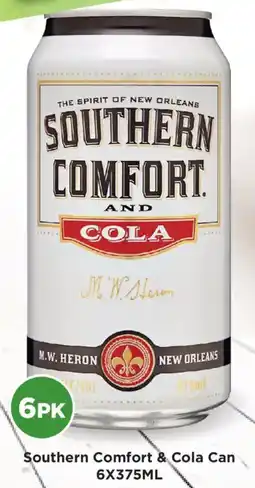 Liquor Legends Southern Comfort & Cola Can offer