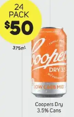 Foodland Coopers Dry 3.5% Cans offer