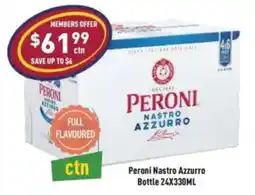 Liquor Legends Peroni Nastro Azzurro Bottle offer