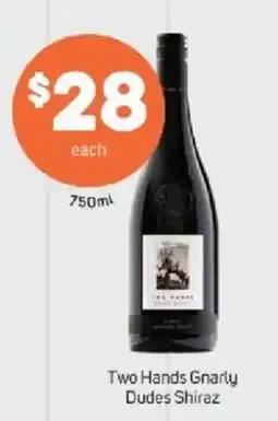 Foodland Two Hands Gnarly Dudes Shiraz offer