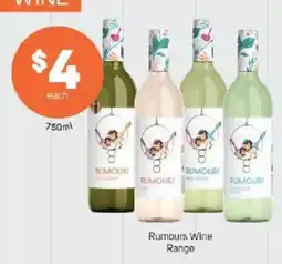 Foodland Rumours Wine Range offer