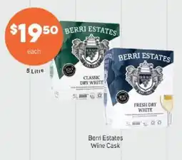 Foodland Berri Estates Wine Cask offer