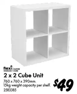 Bunnings 2 x 2 Cube Unit offer